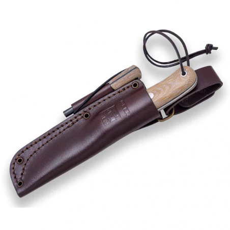 Joker BS9 Lynx Canvas Micarta with Ferrocerium - Survival and buschcraft knife
