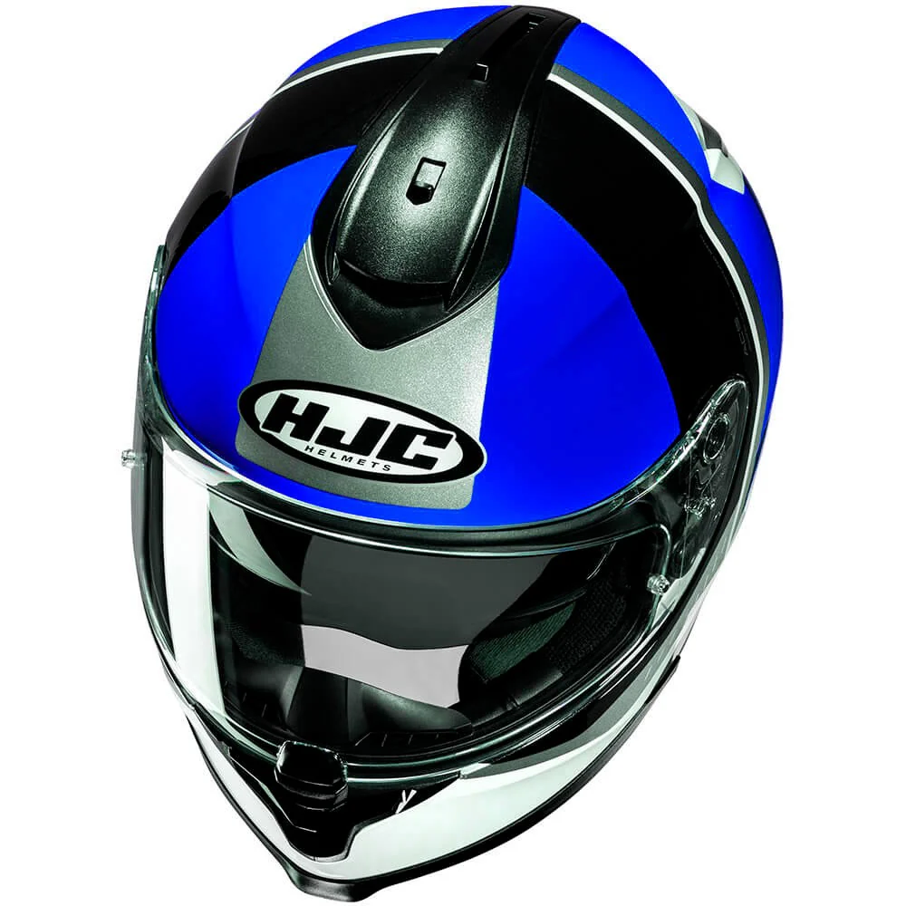 HJC C70N ALIA HELMET - BLACK / WHITE / BLUE