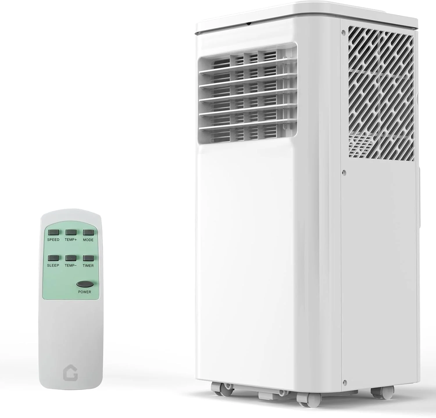 8,000 BTU Portable Air Conditioners, Quiet Portable Cooling AC Unit Up to 350 Sq.Ft. with Dehumidifier, 24H Timer, Sleep Modes, 3 in-1 AC Unit with Remote Control, for Bedroom, Room, Office,Apartment