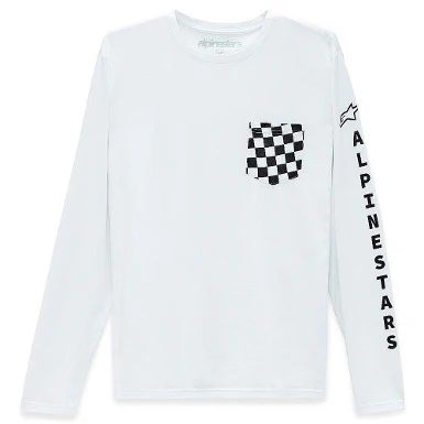 CAMISETA ALPINESTARS CHECK LONG SLEEVES BLANCO