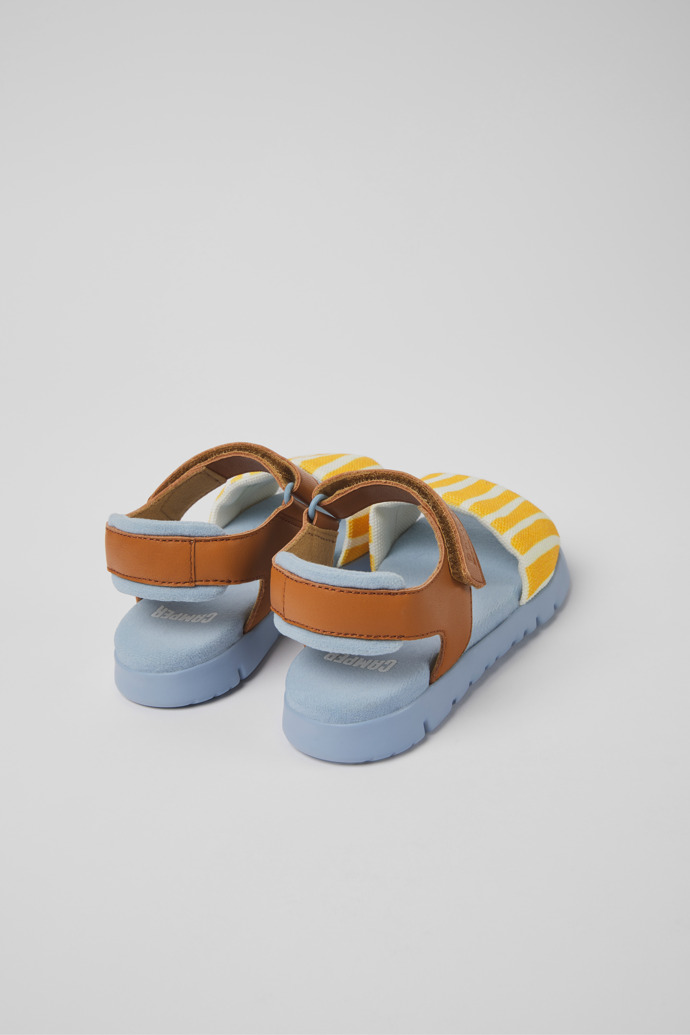 Caterpillar Multicolored Fabric and Leather Sandals for Boys