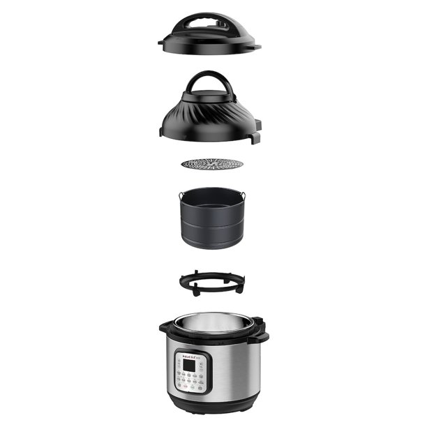 Instant Pot 8-Quart, Duo Crisp Air Fryer + Multi-Use Small Pressure Cooker to Roast Bake, Dehydrate & Mehr