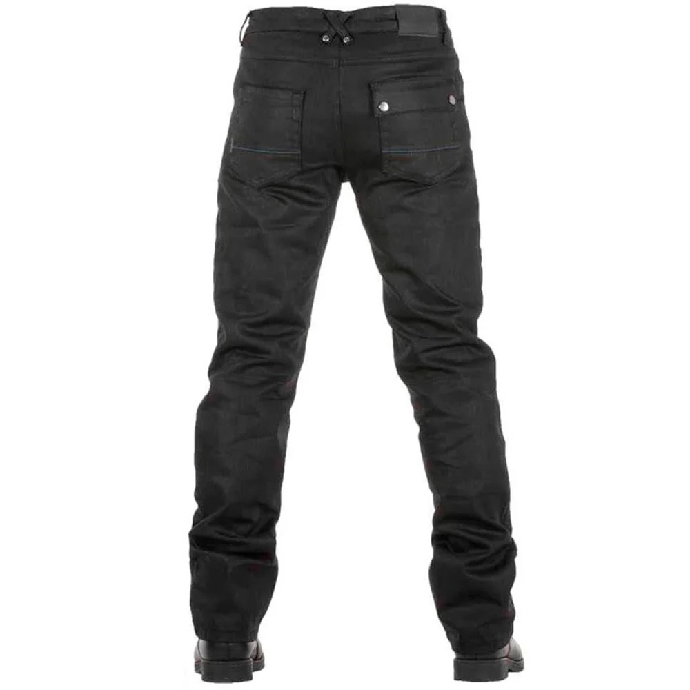 STURGIS WAXED OVERLAP JEANS - BLACK