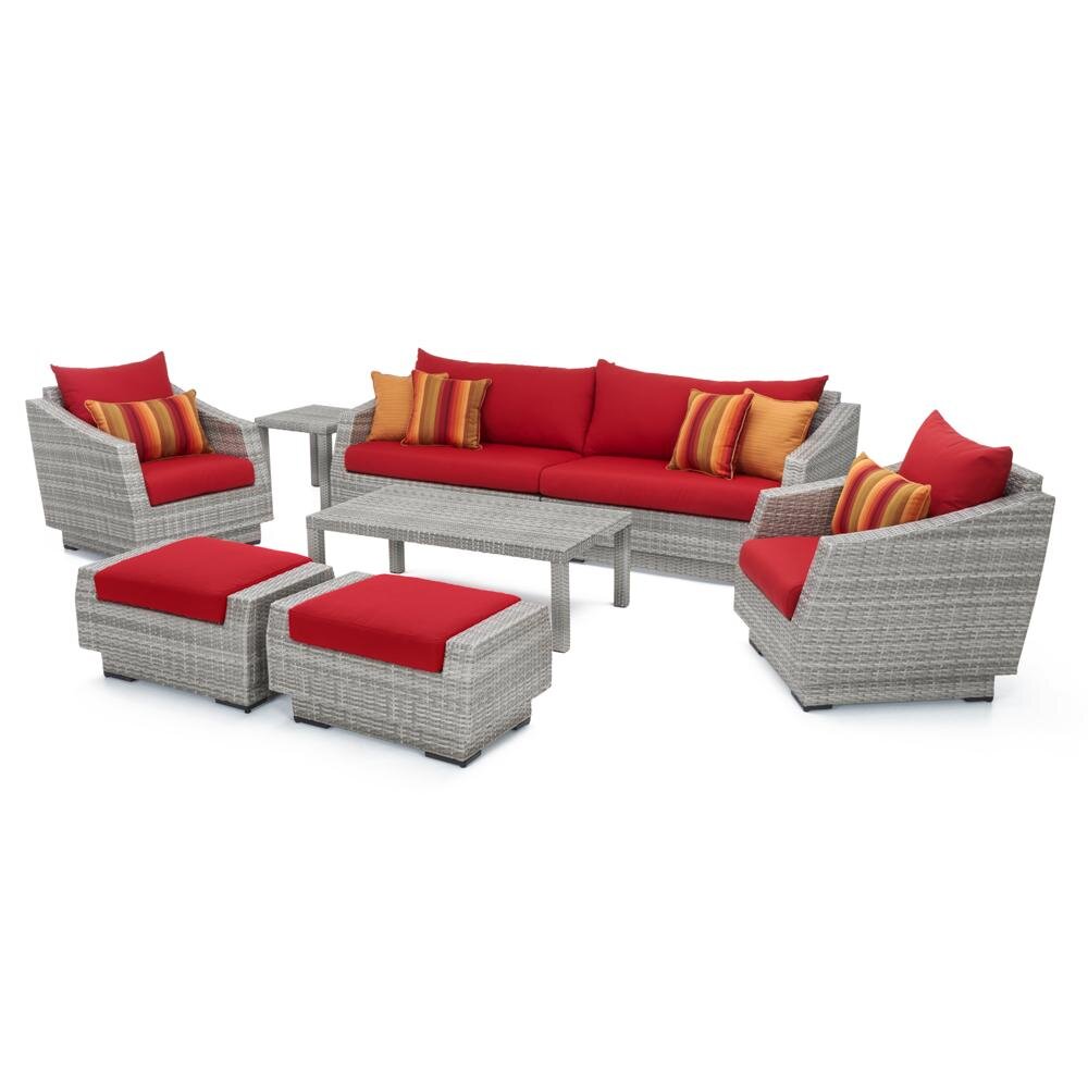 Rittenhouse 7-person seating area with cushions