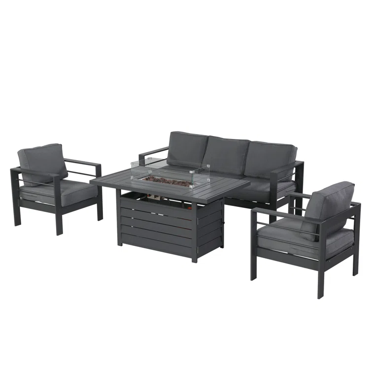💥Clearance Sale ongoingBrandtley 7 Piece Sofa Seating Group with Cushions and Fire Pit Table
