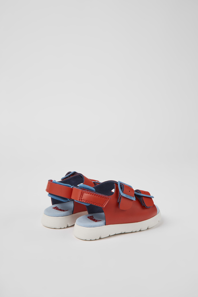 Caterpillar Red Leather Sandals for Boys