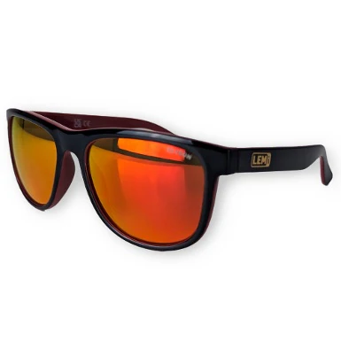 LEM FOZ SUNGLASSES - BLACK / RED