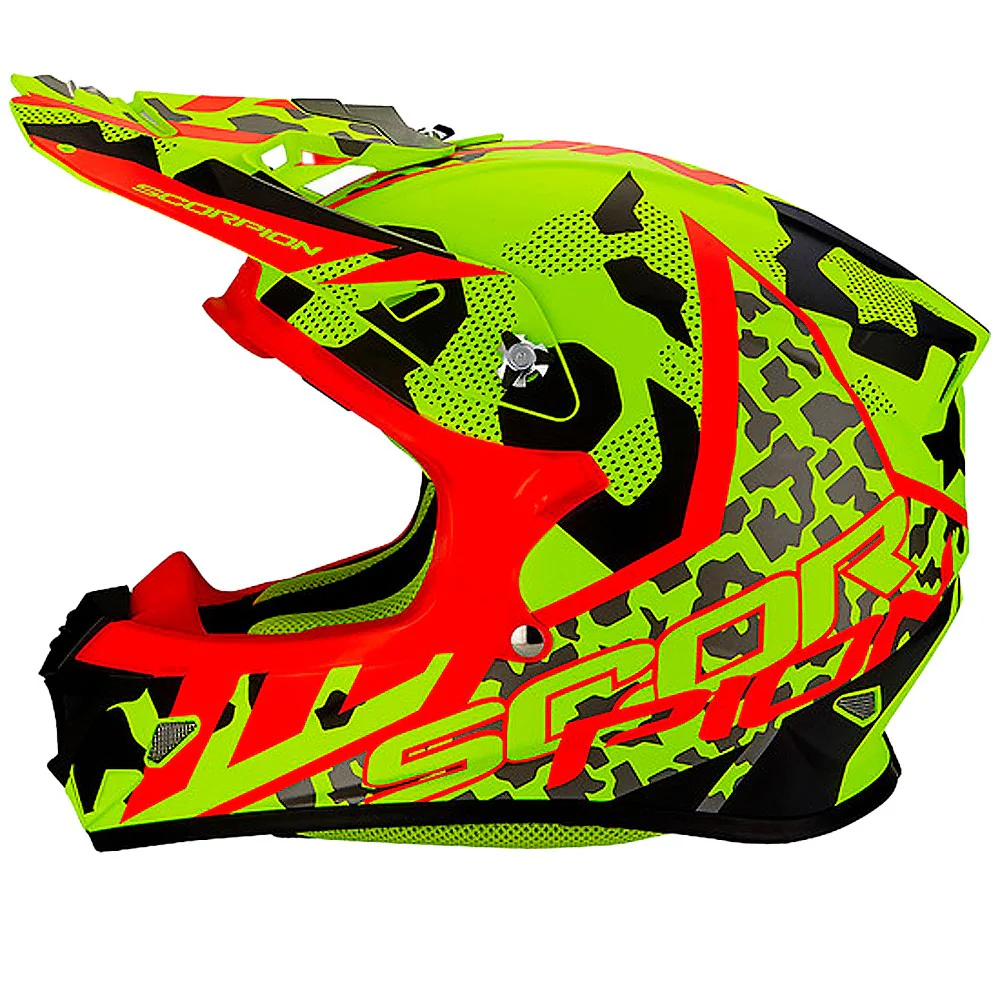 CROSS / ENDURO HELMET SCORPION VX21 AIR FURIO YELLOW / BLACK / RED