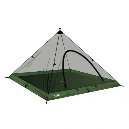 Rockwest CAMPO individual mosquito net - green