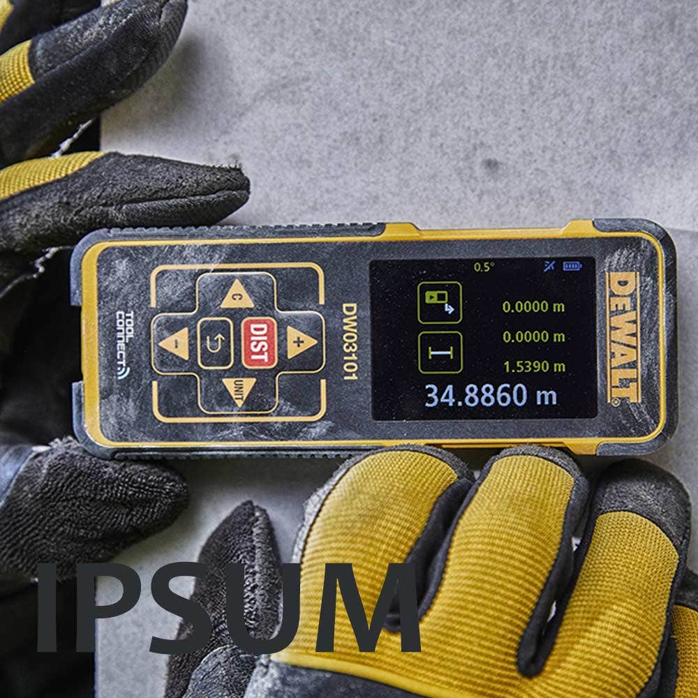 DEWALT 100m Tool Connect Laser Distance Meter DW03101-XJ