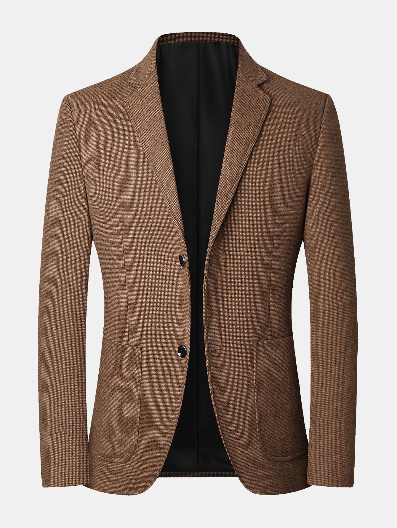 Wool Look Fine Check Blazer