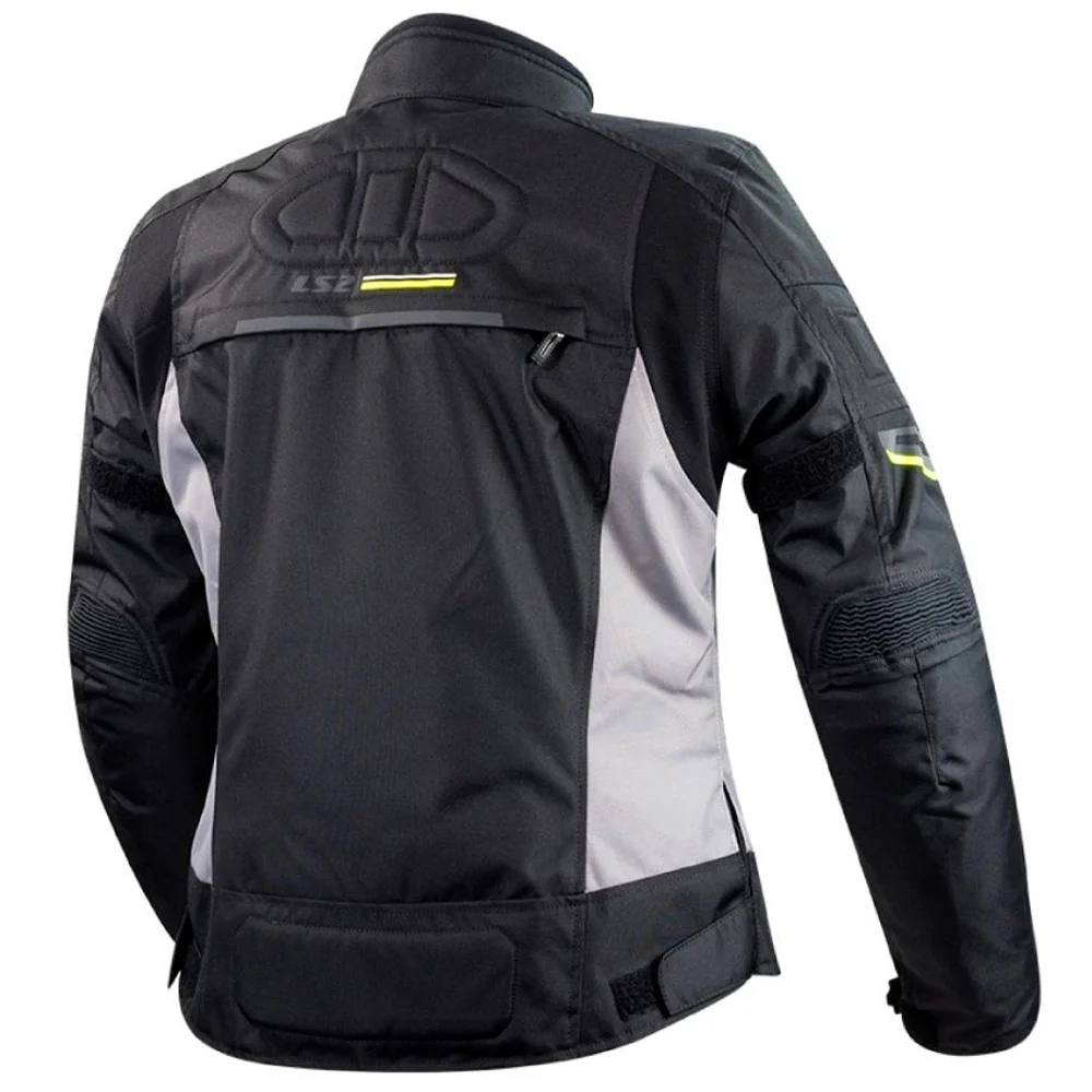 LS2 SHADOW JACKET BLACK / GRAY / YELLOW