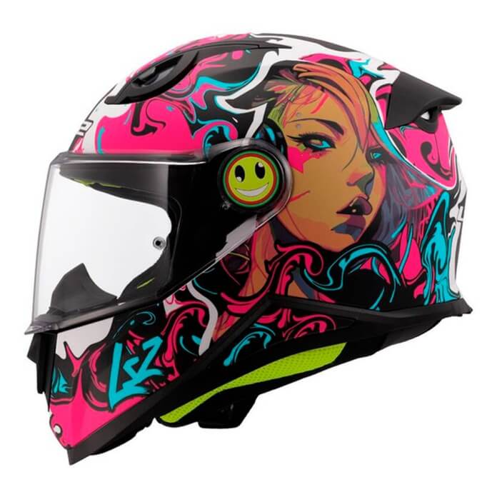 CASCO INFANTIL LS2 FF812 CYBERG - ROSA