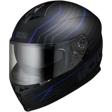 CASCO IXS 1100 2.1 - NEGRO MATE / AZUL